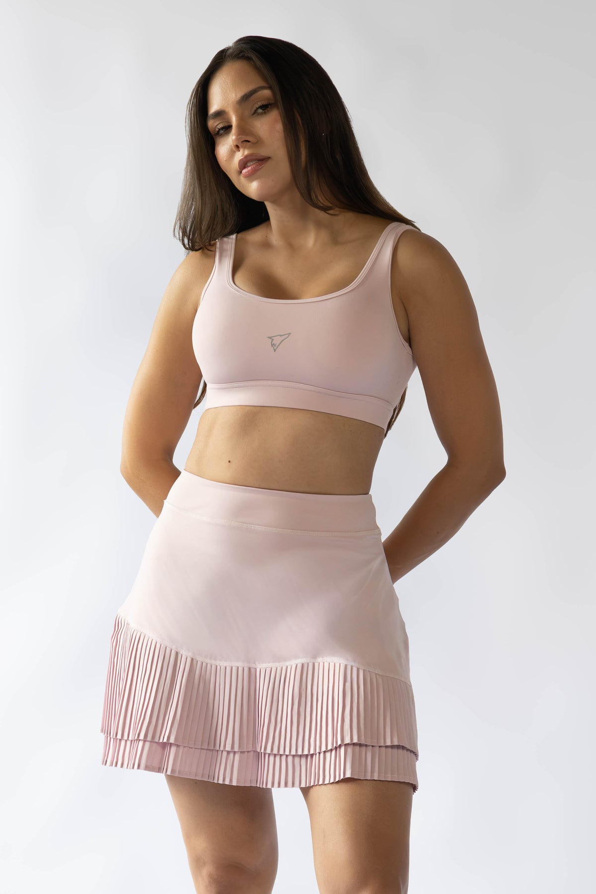 Tiered Pleated Skirt