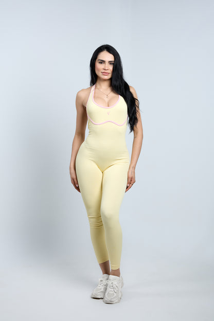 Contour Unitard | Butter Yellow