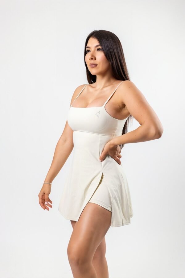 White Flow Dress- H001 - Image 2