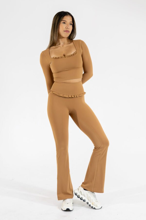 Ruffled Pants & Crop Top Set