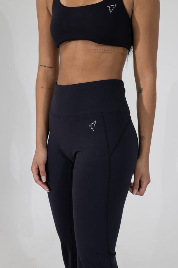 High-Rise Flare Pants with Side Slit - Imagen 6
